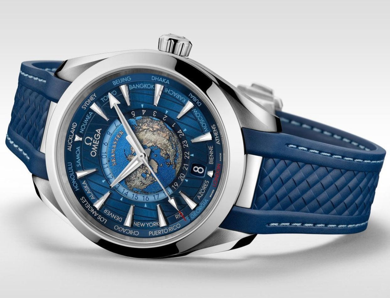 Omega Seamaster Aqua Terra Blue Japanese Automatic Mens Watch