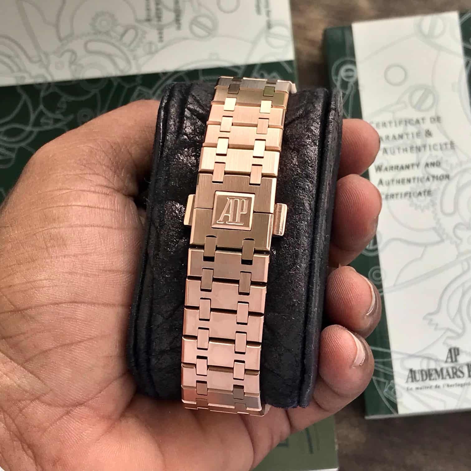 Audemars Piguet Royal Oak Double Balance Wheel Open worked Skeleton Dial Full Black Automatic Mens Watch