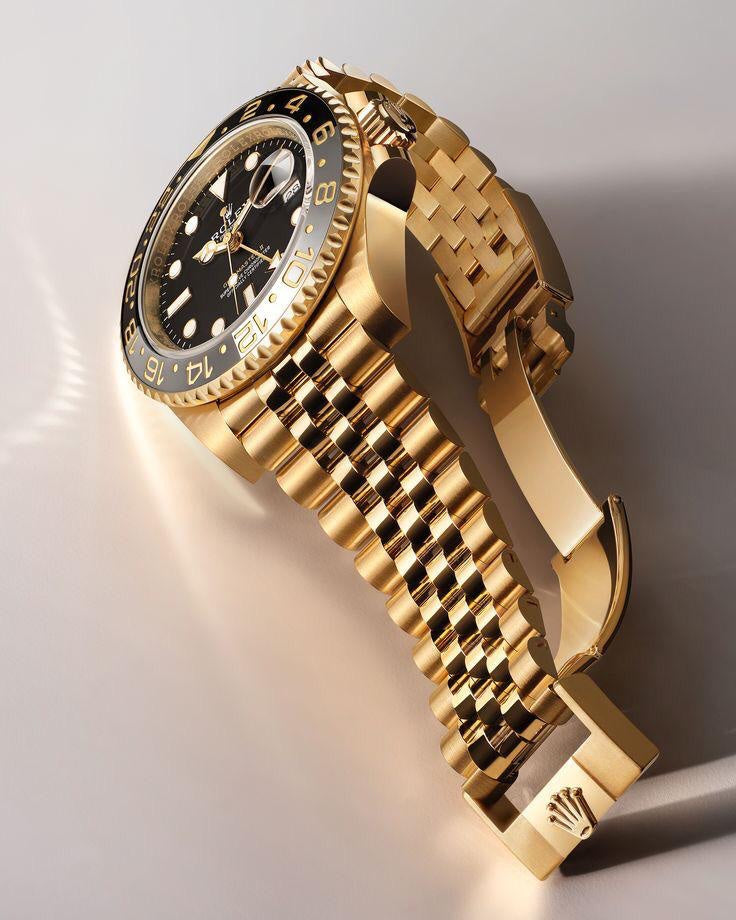 Rolex GMT Master || Full Gold Swiss ETA Movement 3255 Clean