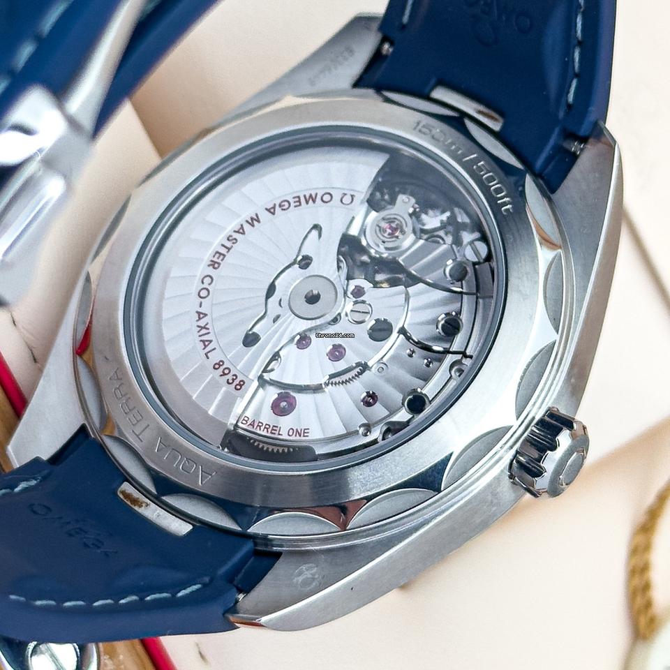 Omega Seamaster Aqua Terra Blue Japanese Automatic Mens Watch