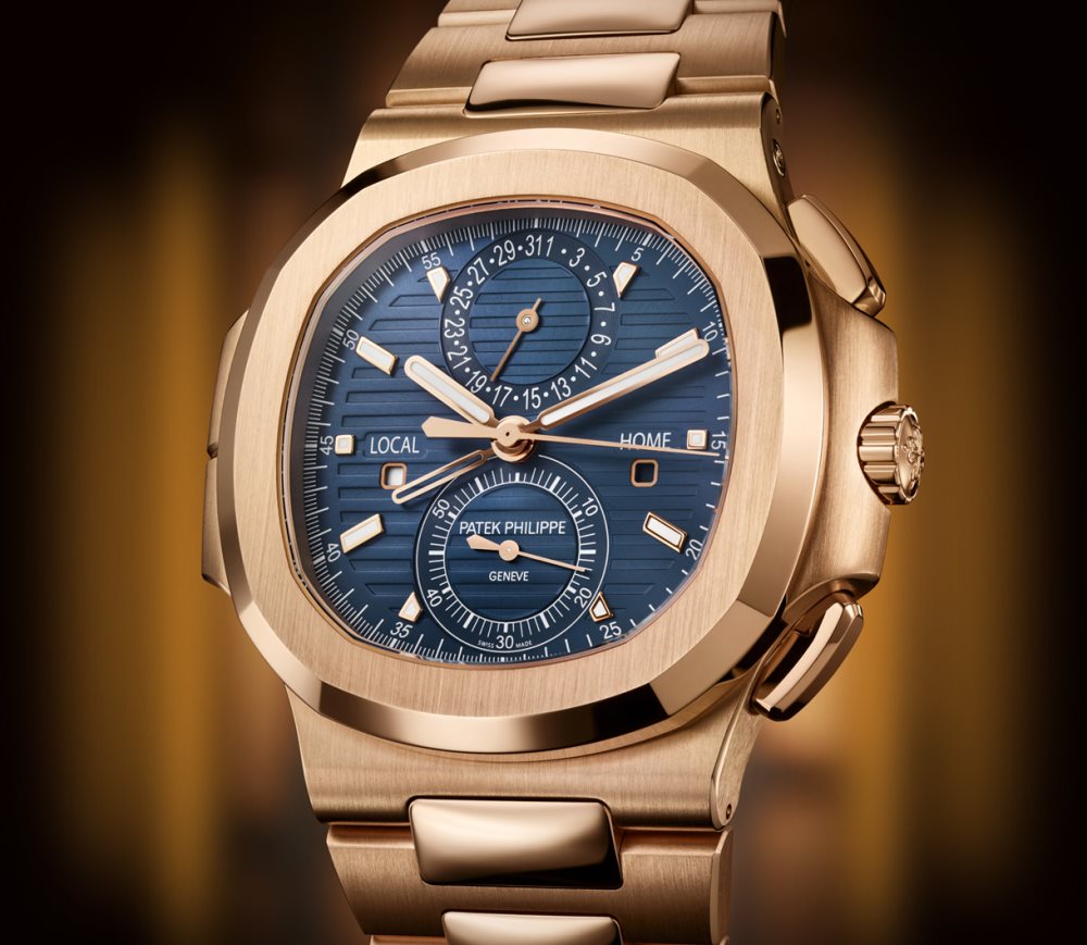Patek Philippe 39 mm Gold & Blue Automatic