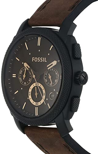 Fossil Brown Chronograph Leather Belt Watch For Men's