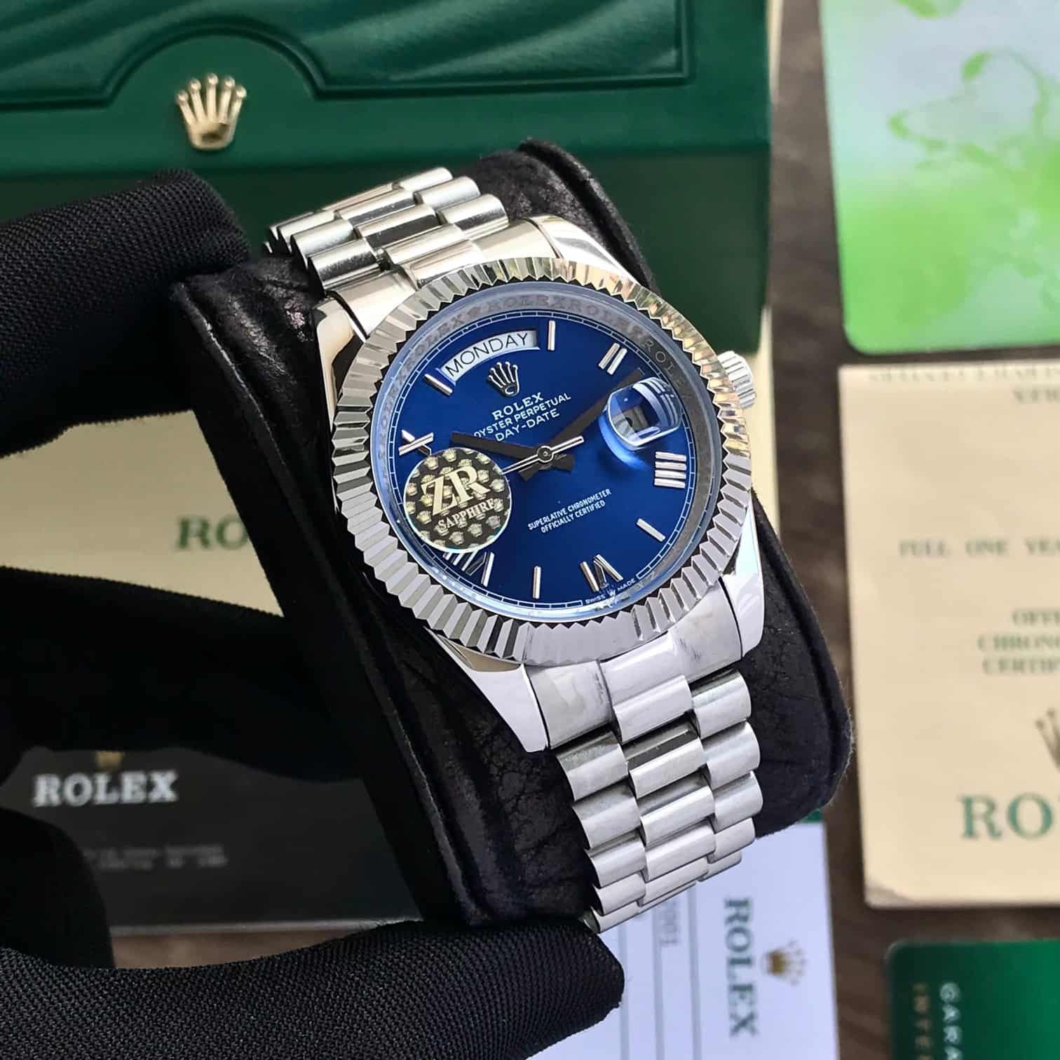 Rolex DayDate Silver-Blue Dial YZ Factory