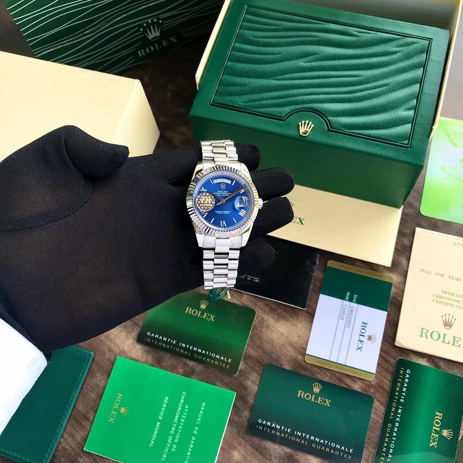 Rolex DayDate Silver-Blue Dial YZ Factory