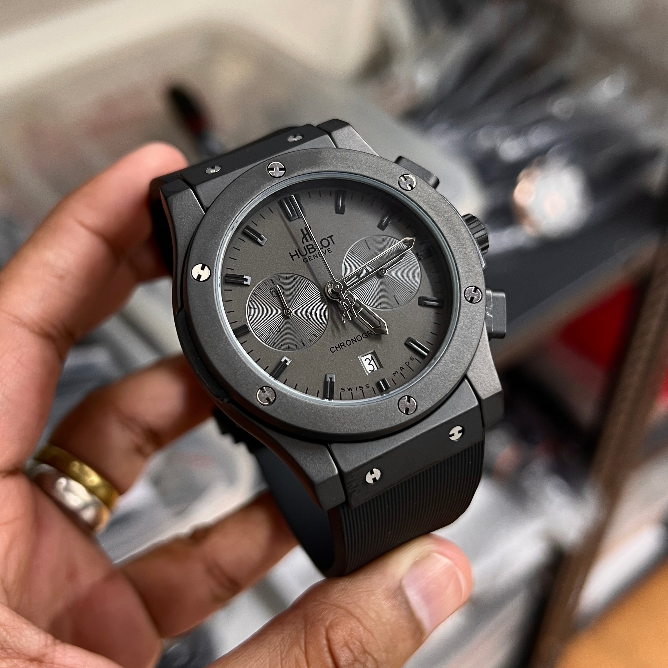 Black Hublot master Watch