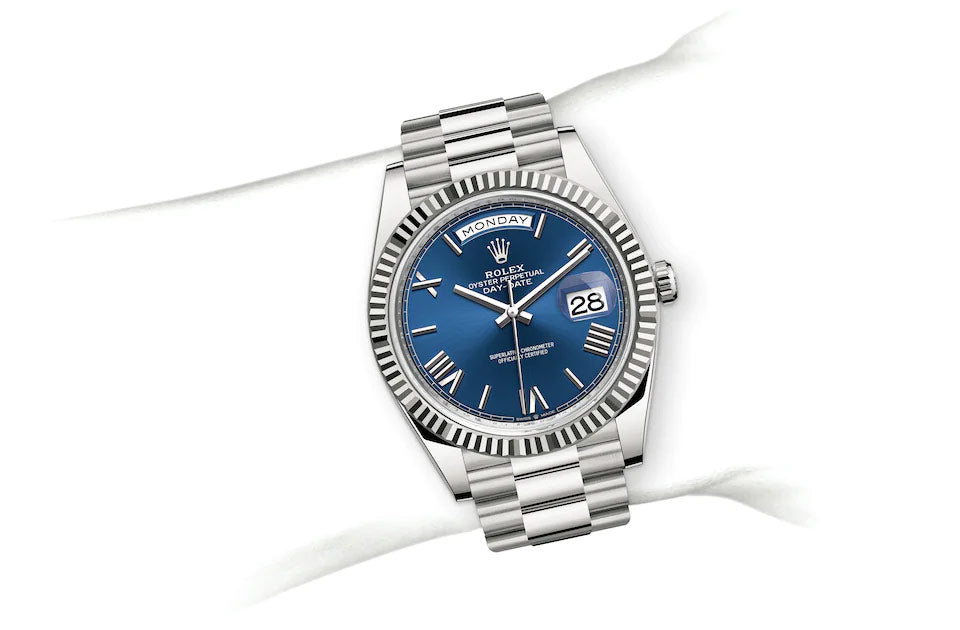 Rolex DayDate Silver-Blue Dial YZ Factory