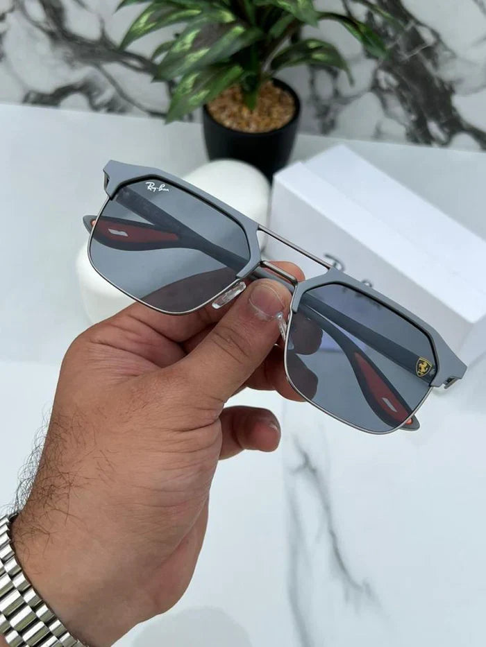 Ray ban METALMETAL GREY BLACK UV-400 SUNGLASSES