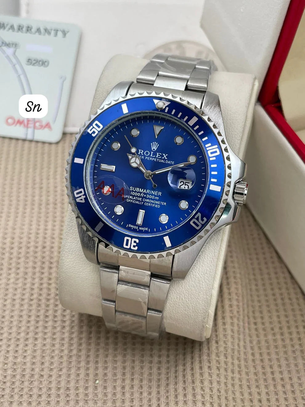 Rolex Submariner Blue & Sliver Model Premium Automatic