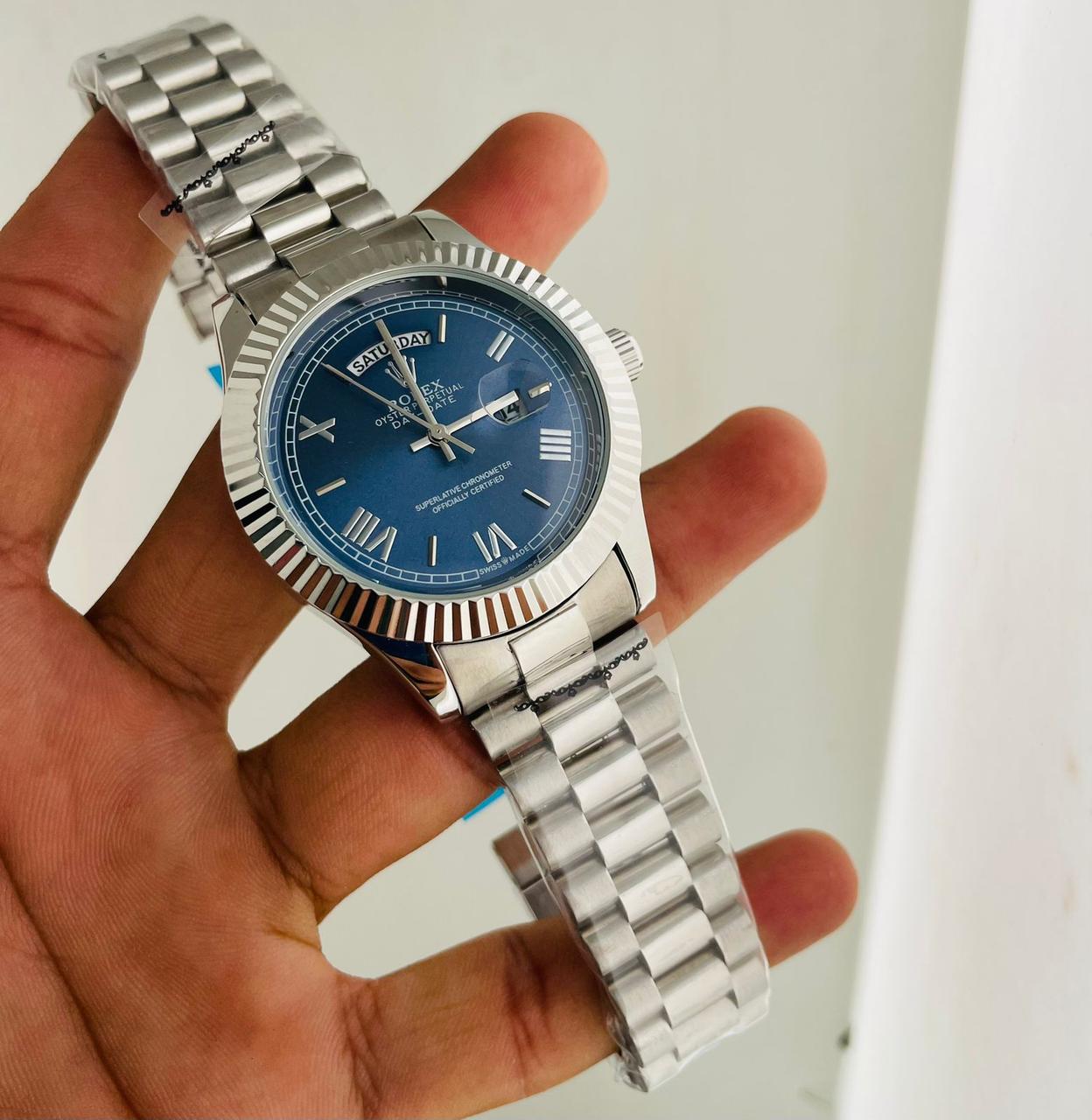 Rolex DayDate Silver-Blue Dial YZ Factory