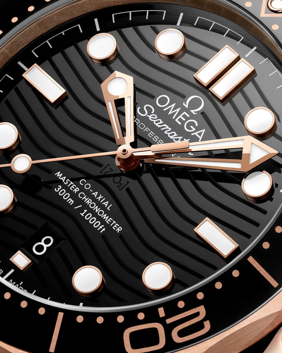 Omega Seamaster Diver 300M all black & Golden