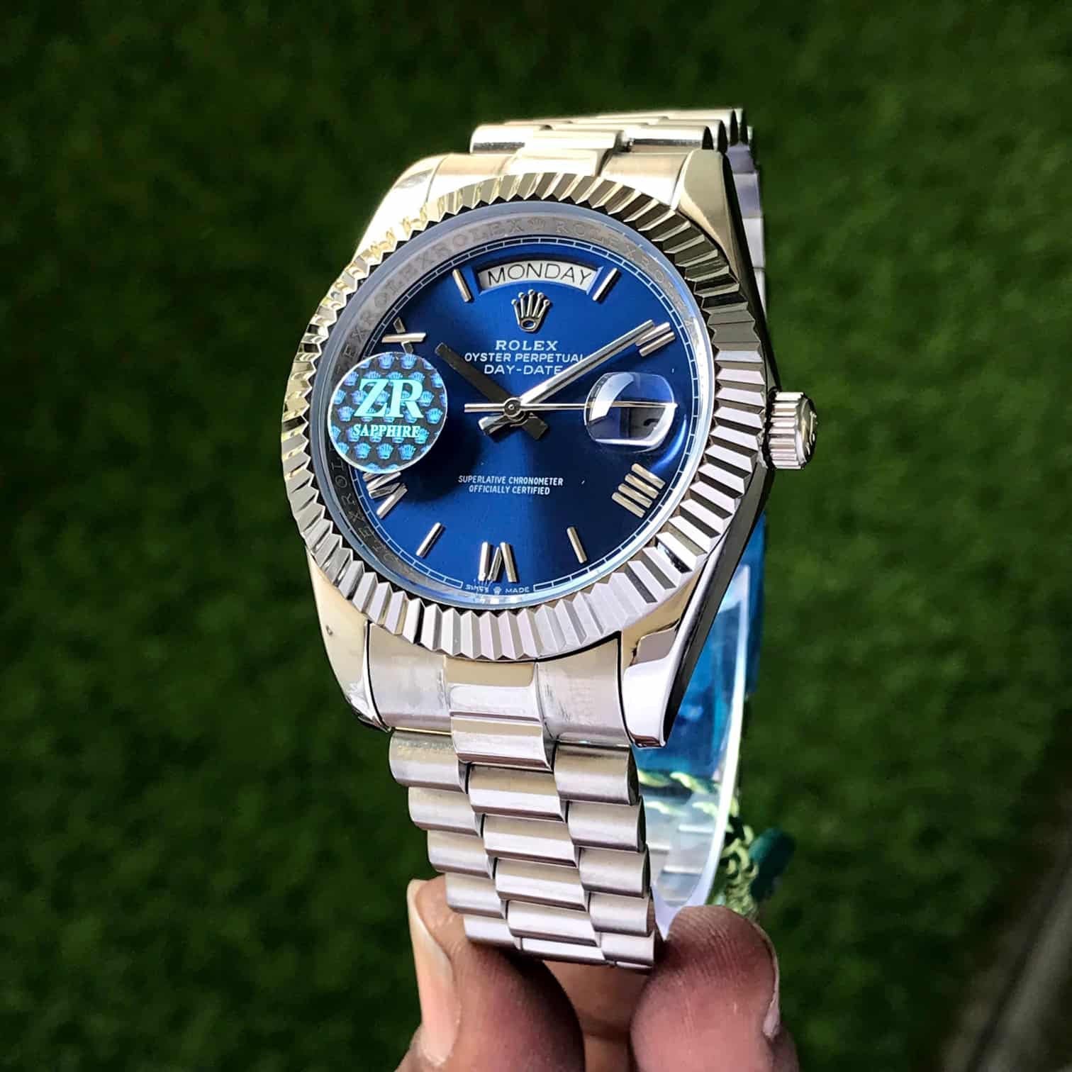 Rolex DayDate Silver-Blue Dial YZ Factory