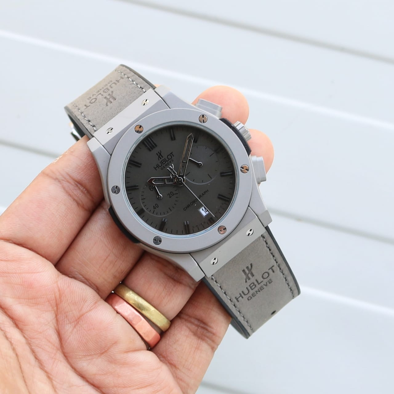 Black Hublot MASTER Watch
