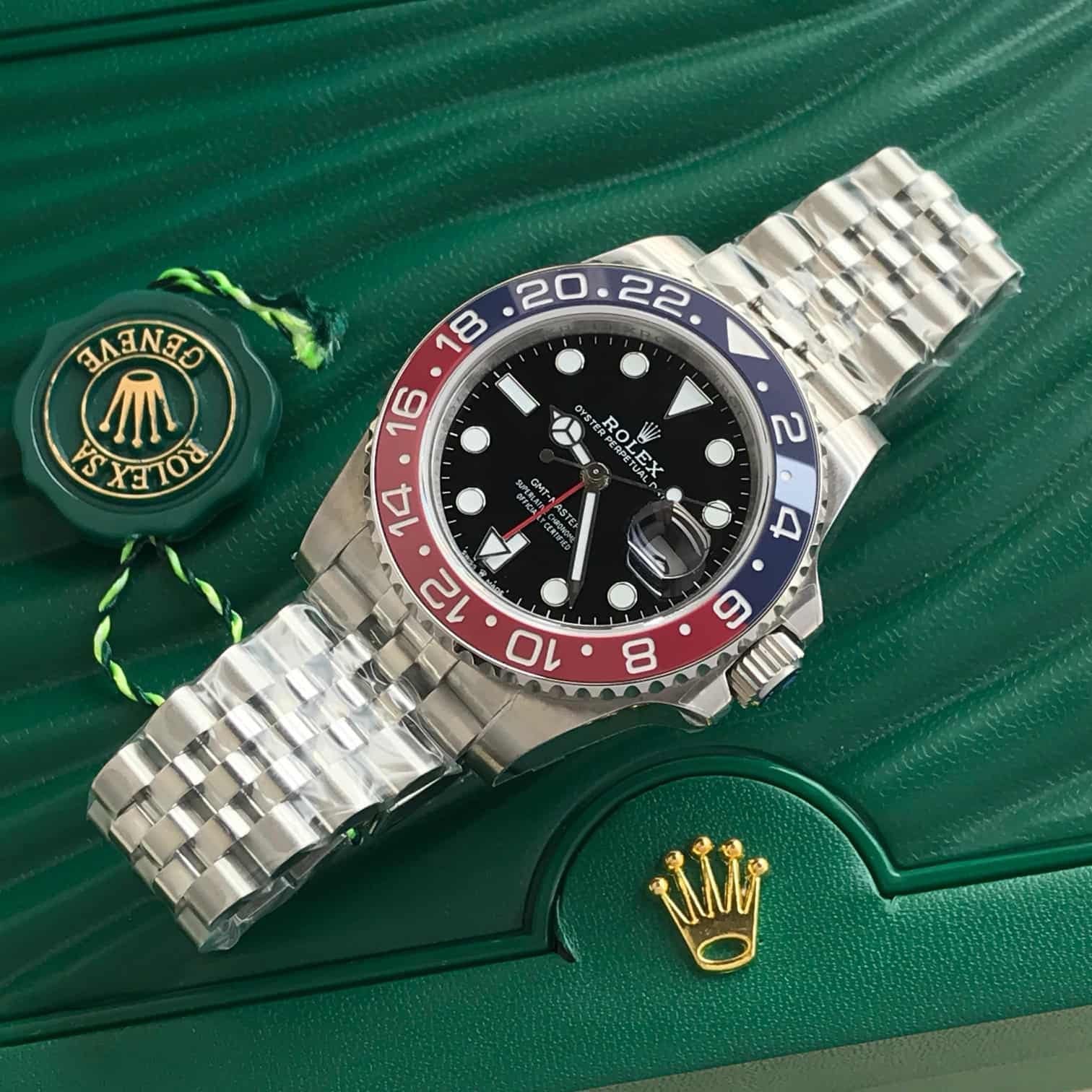 Rolex GMT Master || Pepsi Edition Swiss ETA Automatic Mens Watch
