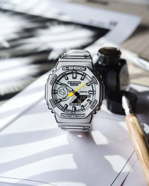 GShock-GA-2100MNG White (Analog Digital Watch)