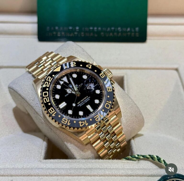 Rolex GMT Master || Full Gold Swiss ETA Movement 3255 Clean