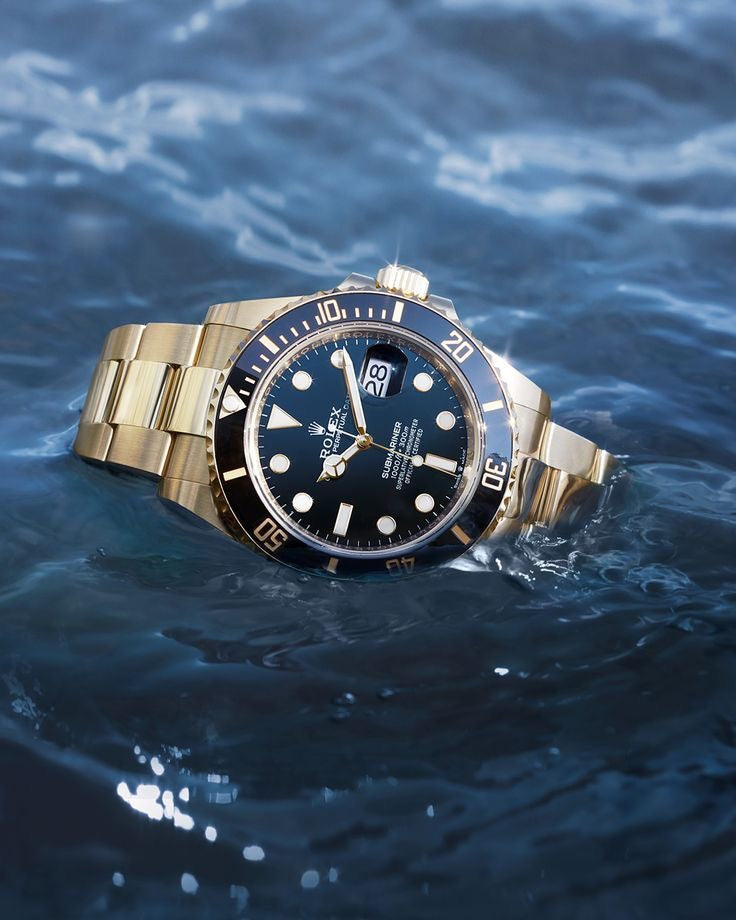 Rolex Submariner Stainless Steel Full Gold & Black Dial Japanese Automatic Master Quality Men’s Watch