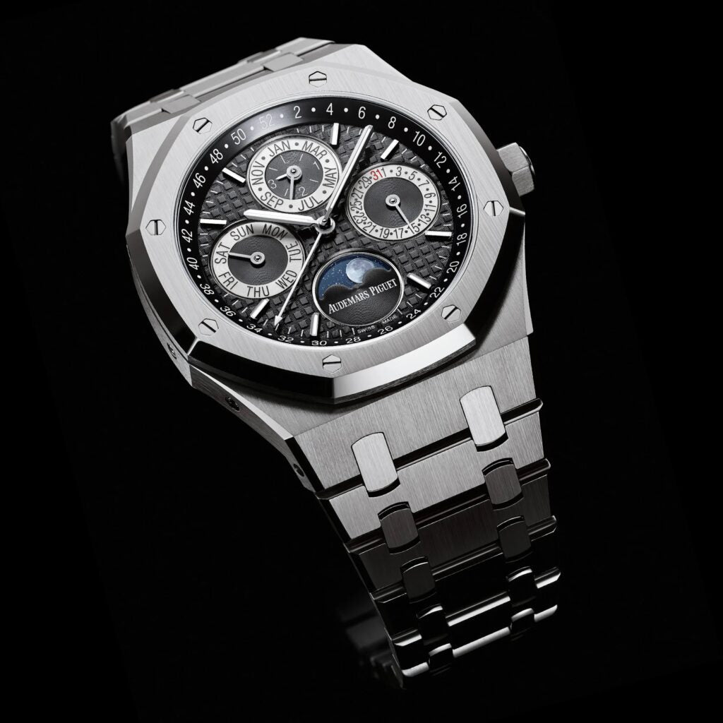 Audemars Piguet Royal Oak Double Balance Wheel Open worked Dial Full Black Automatic Mens Watch
