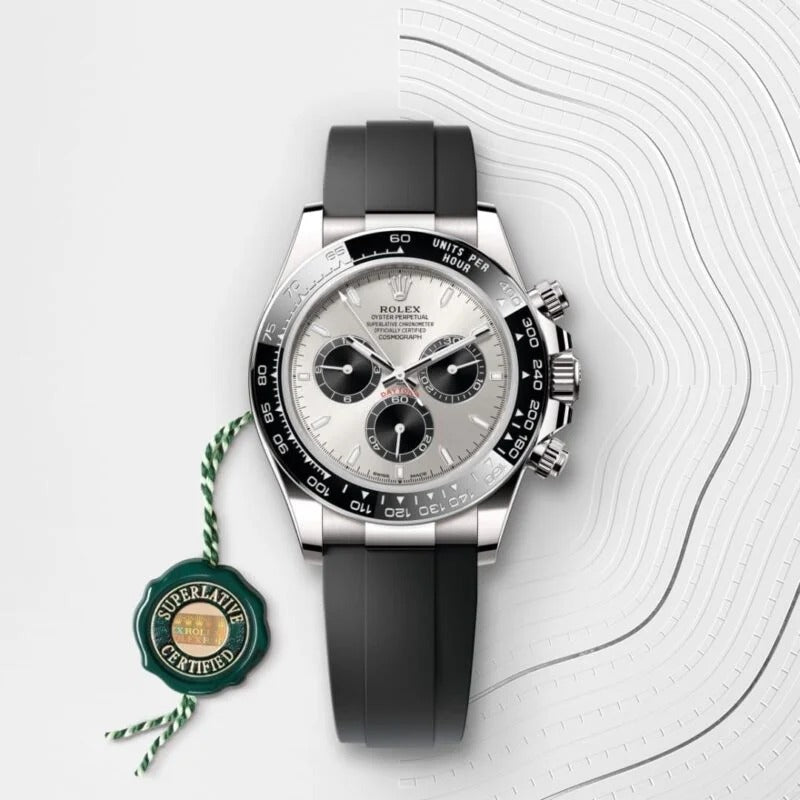 Rolex Cosmograph Daytona Oyster, 40 mm, white gold (Mechanical chronograph, self-winding)