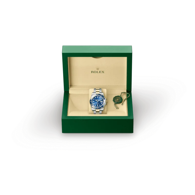Rolex Submariner Date Oyster, 41 mm, Oystersteel and yellow gold (GOLD- SILVER- BLUE)