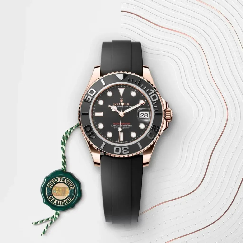 ROLEX YACHT MASTER OYSTER FLEX (GOLD BLACK)