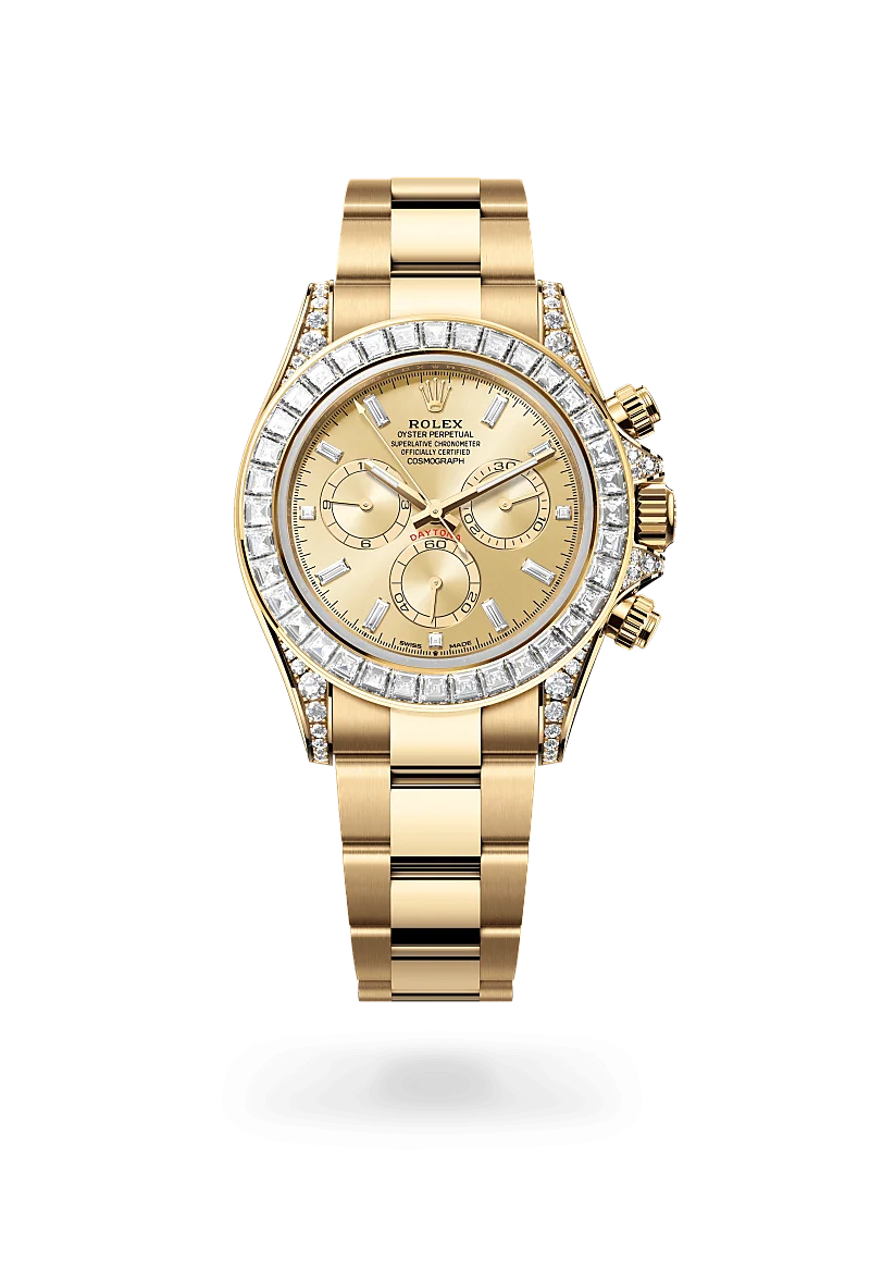 Rol_ex Cosmograph Daytona Oyster, 40 mm, yellow gold and diamonds