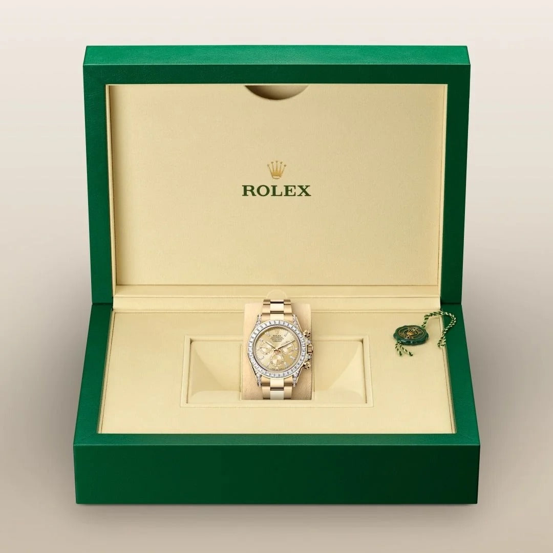Rol_ex Cosmograph Daytona Oyster, 40 mm, yellow gold and diamonds