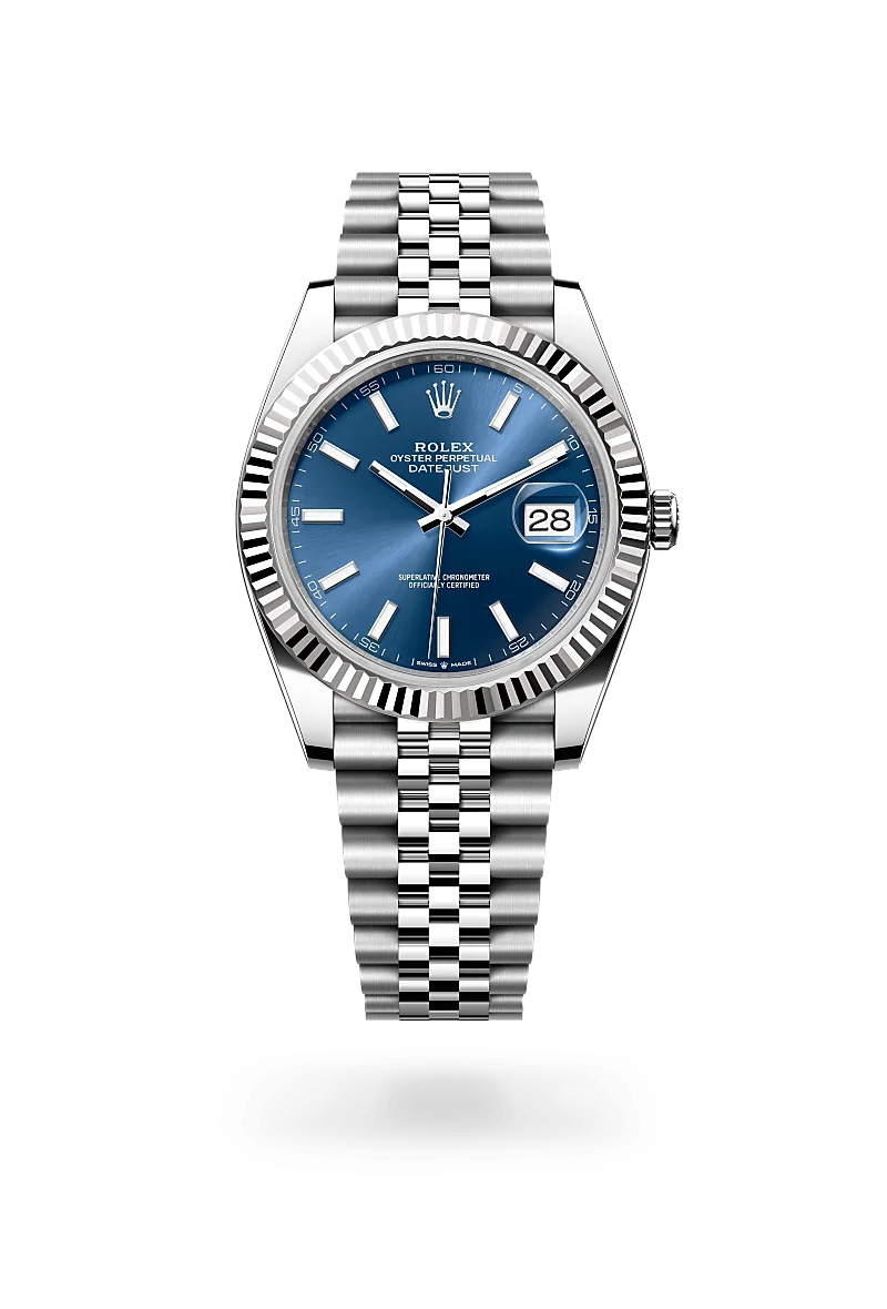 Rolex Datejust Oyster, 41mm, Oystersteel and white gold