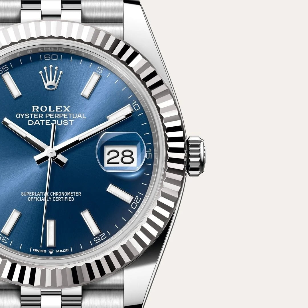 Rolex Datejust Oyster, 41mm, Oystersteel and white gold
