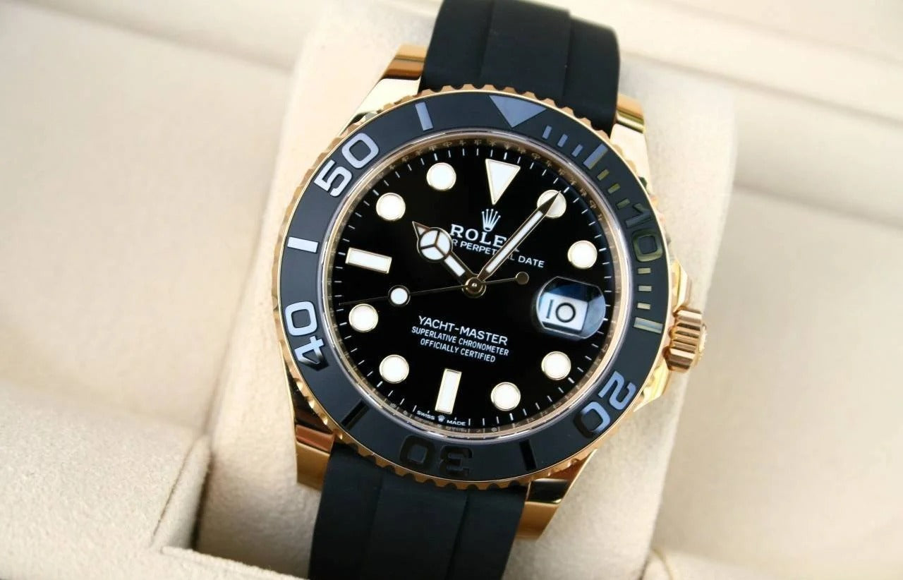 ROLEX YACHT MASTER OYSTER FLEX (GOLD BLACK)