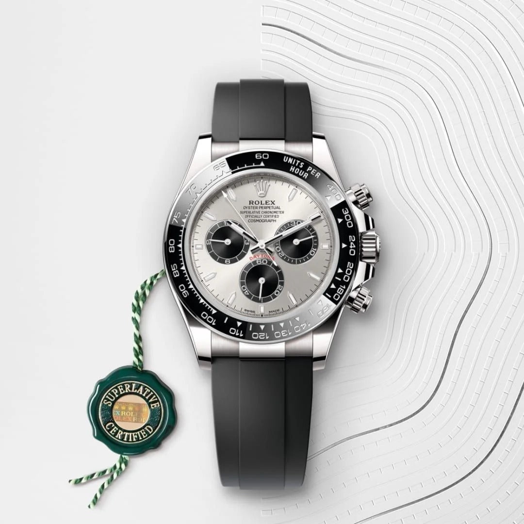 Rolex Cosmograph Daytona Oyster, 40 mm, white gold (Mechanical chronograph, self-winding)