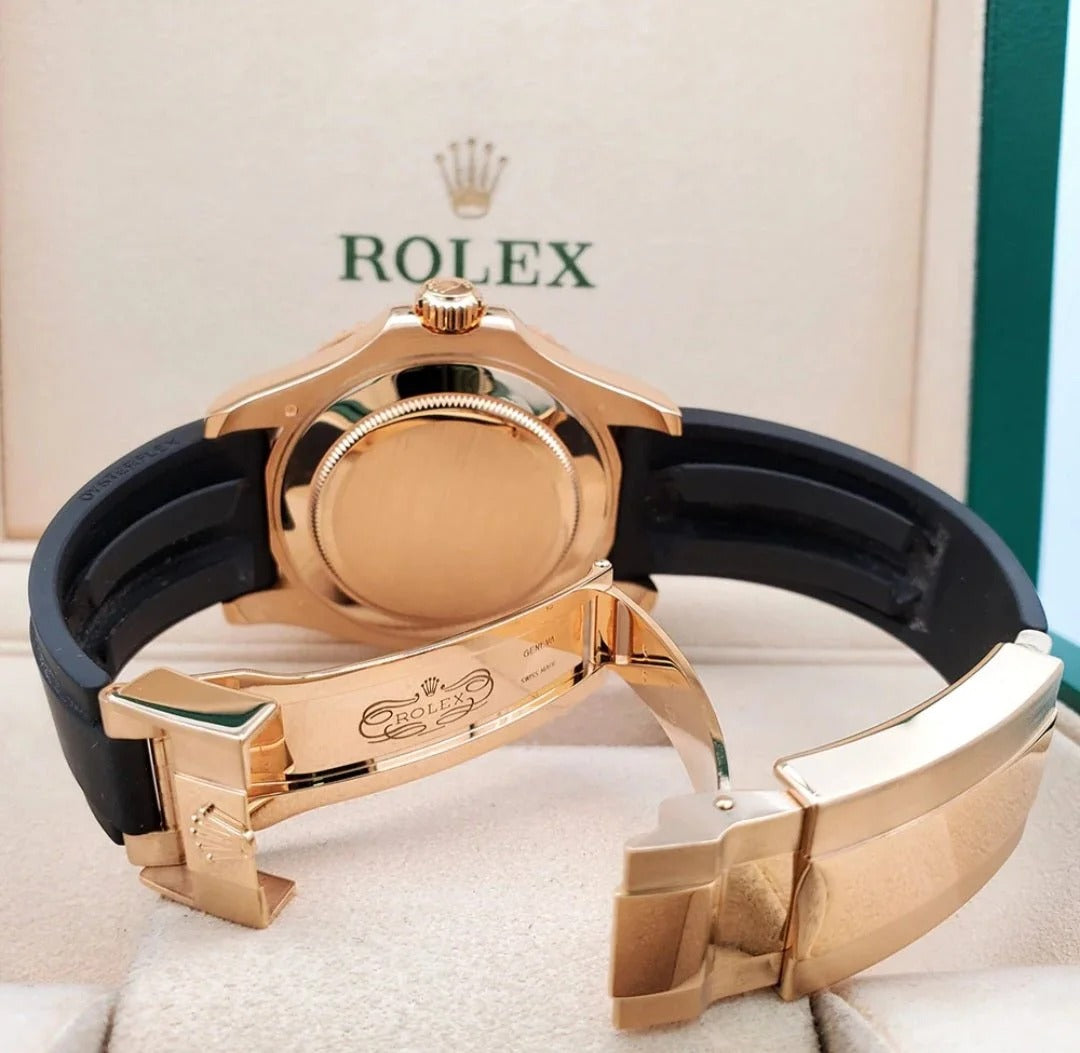 ROLEX YACHT MASTER OYSTER FLEX (GOLD BLACK)