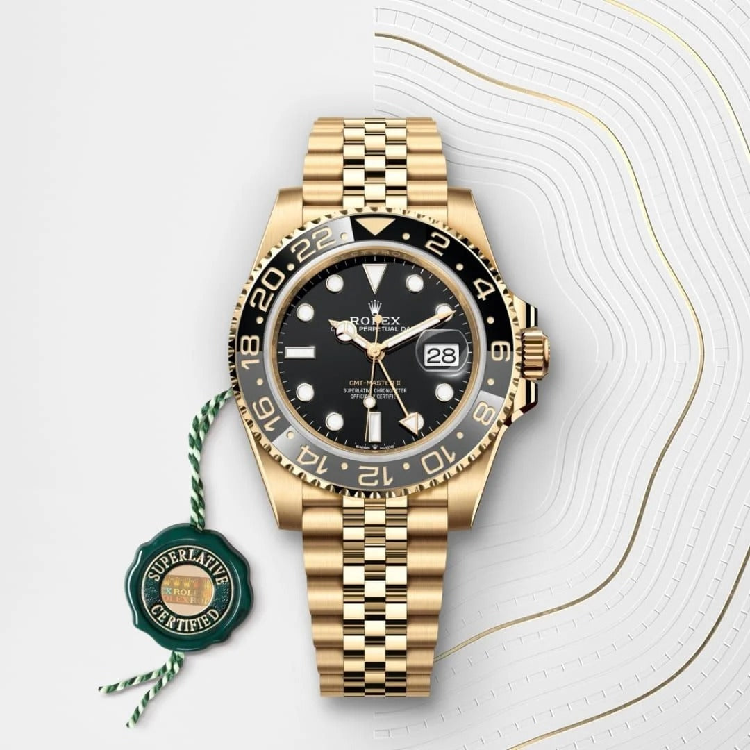 Ro_lex GMT-Master II Oyster, 40 mm, yellow gold