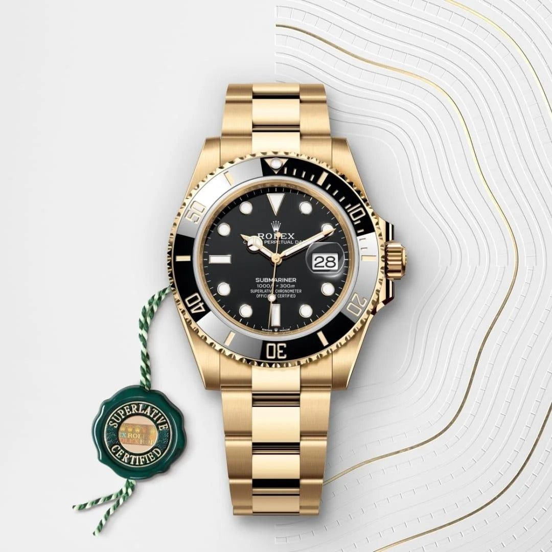 Rol_ex Submariner Date Oyster, 41 mm, yellow gold