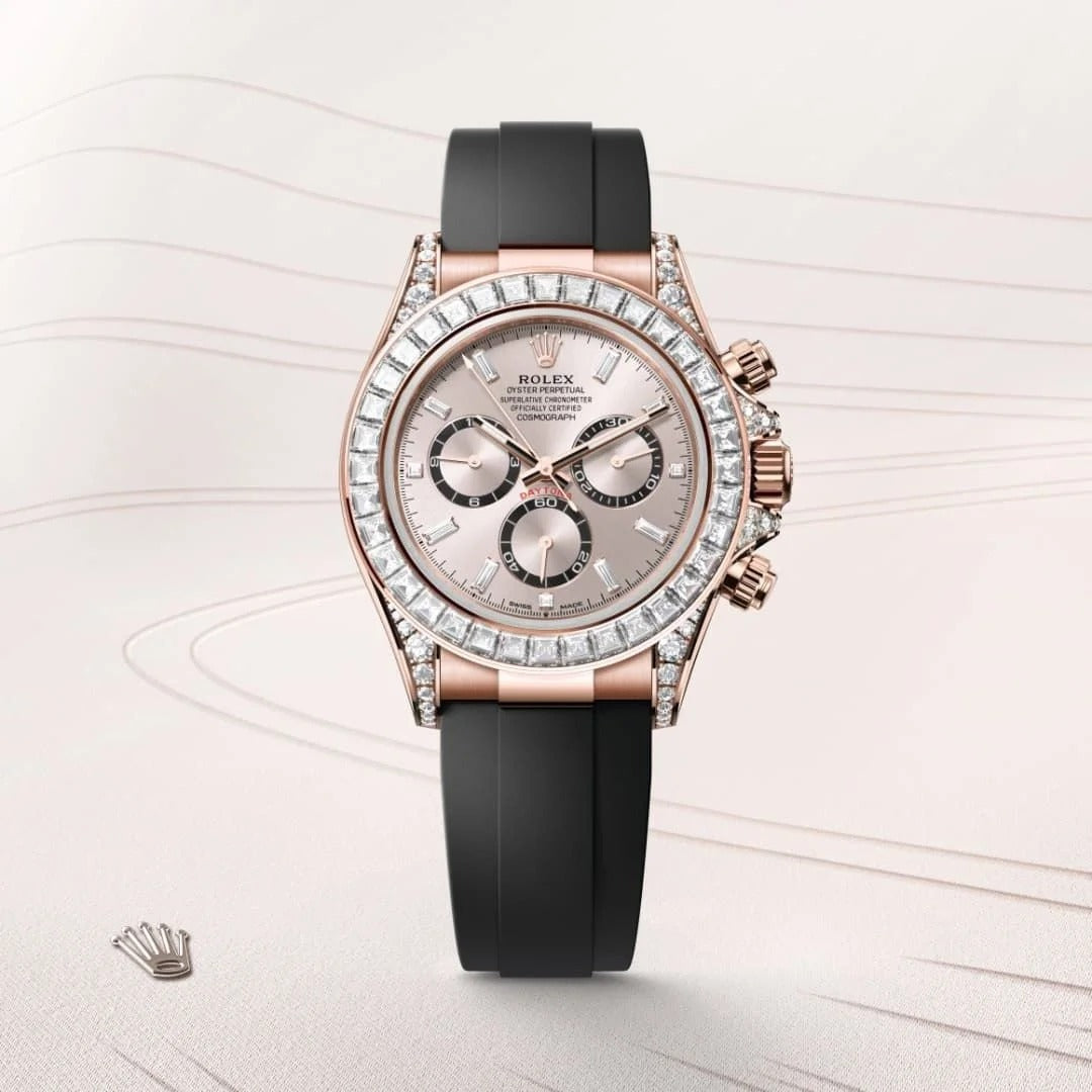 Rolex Cosmograph Daytona Oyster, 40 mm, Everose gold and diamonds