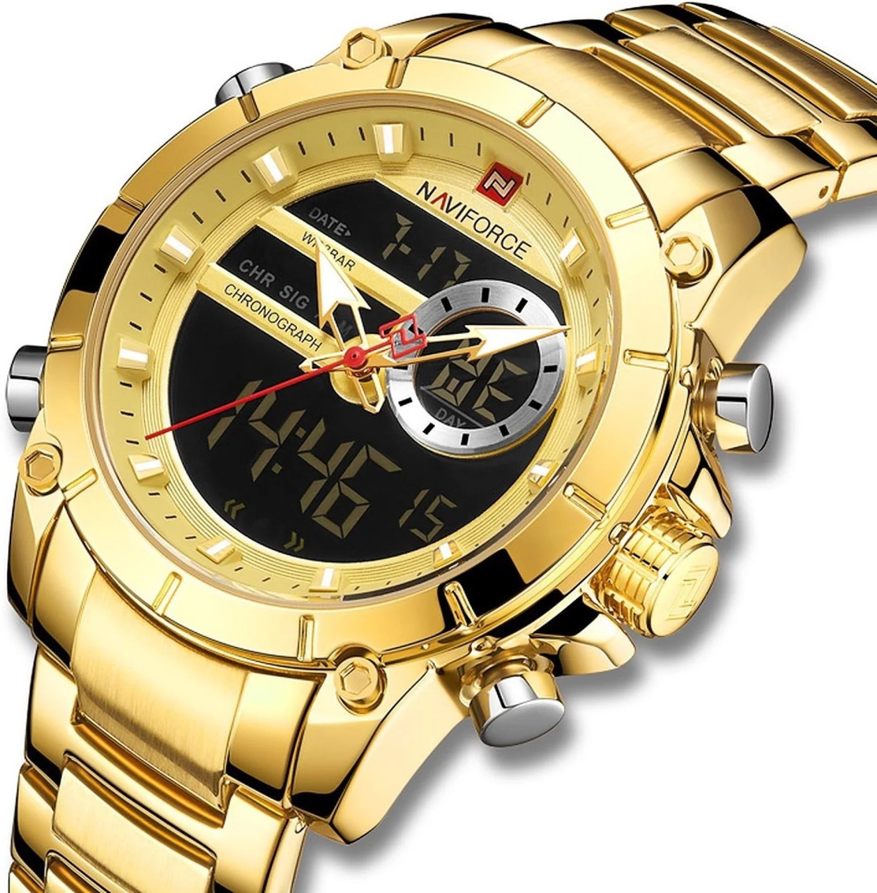 NaviForce (Orginal ) Analog-Digital Watch - For Men NF9163