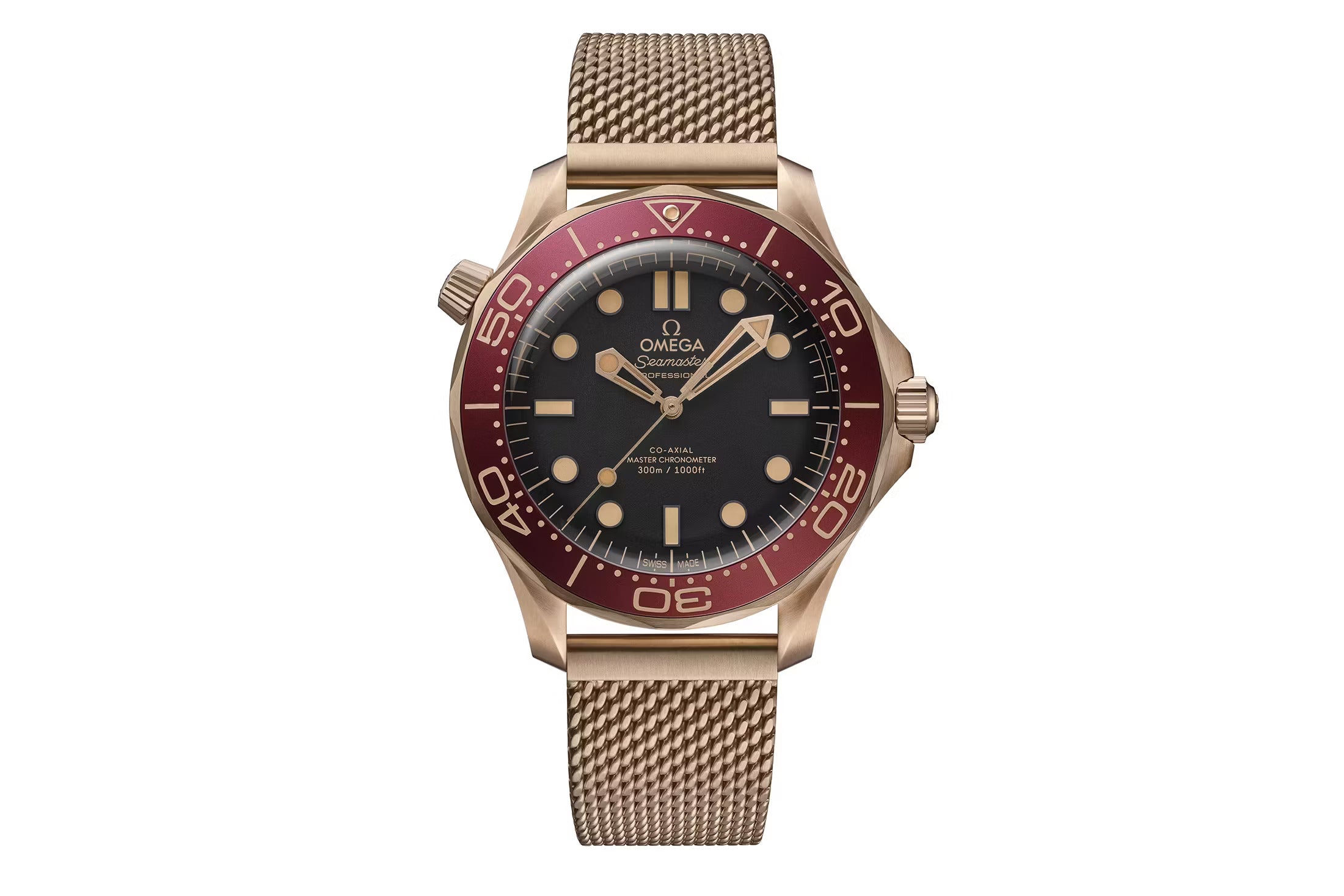 The Omega Seamaster Diver 300M In Bronze Gold And Burgundy