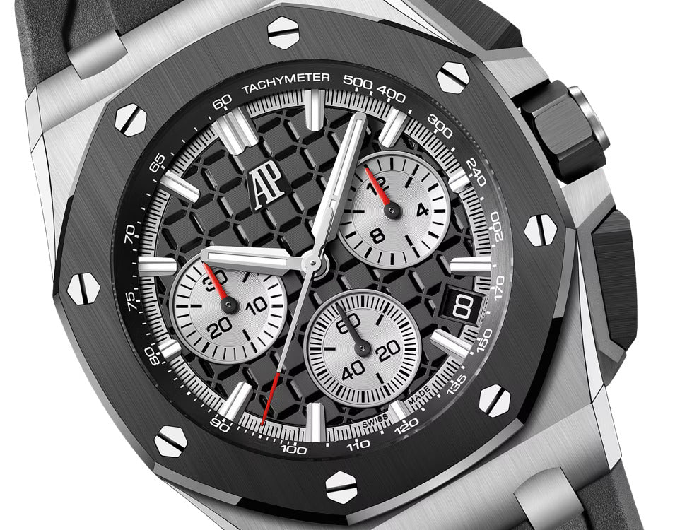 Audemars Piguet Royal Oak Double Balance Wheel Open worked Dial Full Black Automatic Mens Watch (Copy)